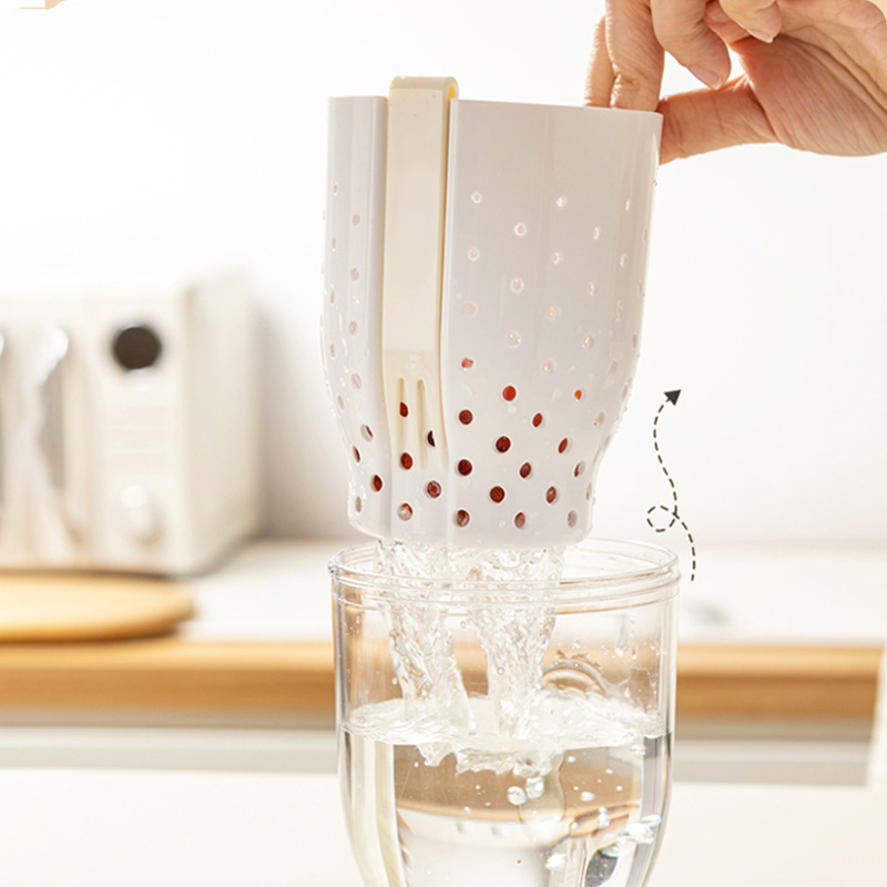 drenaje sellado a prueba de fugas taza de fruta de doble capa con horquilla portátil de gran capacidad fresca ensalada taza de fruta en stock al por mayor