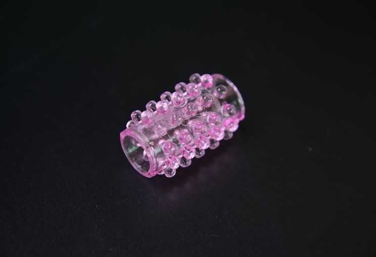 Caterpillar Crystal Delay Ring TPE Locking Sun Ring Adult Toy — detail image 59