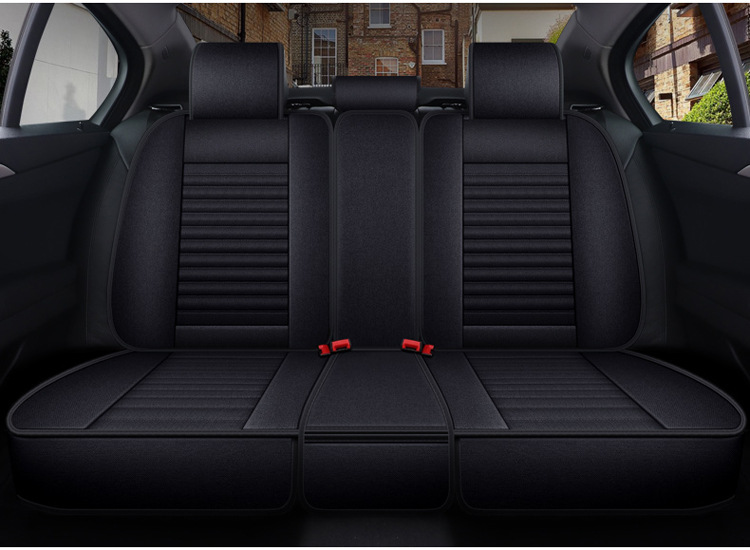 19 new five-seat fully enclosed Breathable linen car seat cover buckwheat Shell filling four seasons Universal Health cushion