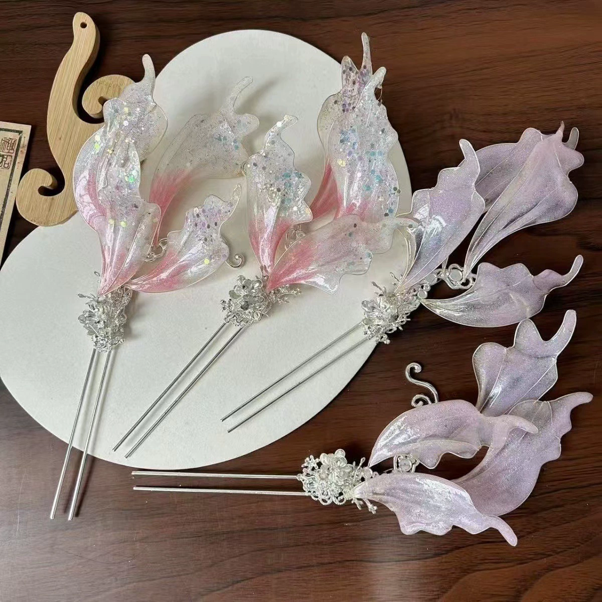 Головные уборы династии Хань в древнем стиле, лепестки фей, заколки русалки, новые заколки в китайском стиле, аксессуары династии Хань нишевого дизайна