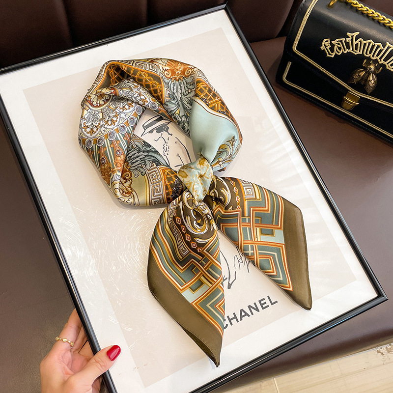 Palacio cúpula 70 bufanda cuadrada-café