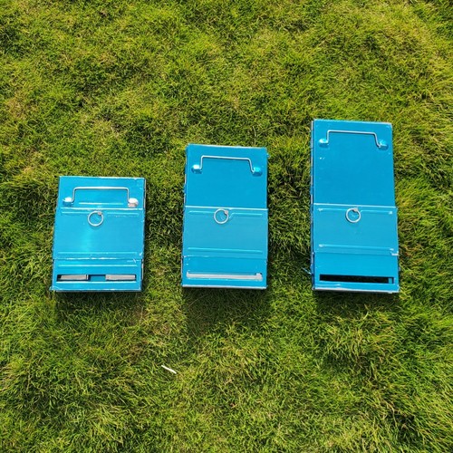 Stainless steel folding barbecue grill square BBQ grill outdoor mini charcoal stove wood stove large and small