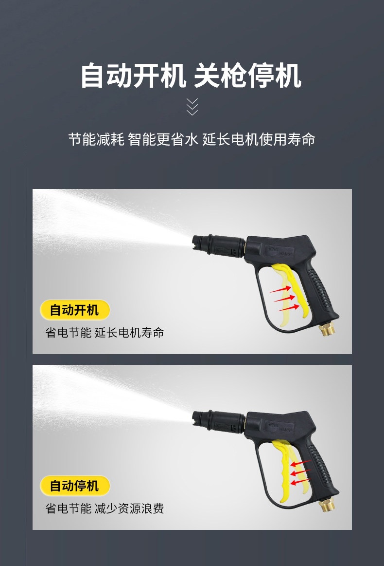 Car Washing Machine, Household 220V High-Pressure Water Pump, High-Power Car Washing Gun, Powerful Floor Cleaning Machine, Car Cleaning Machine