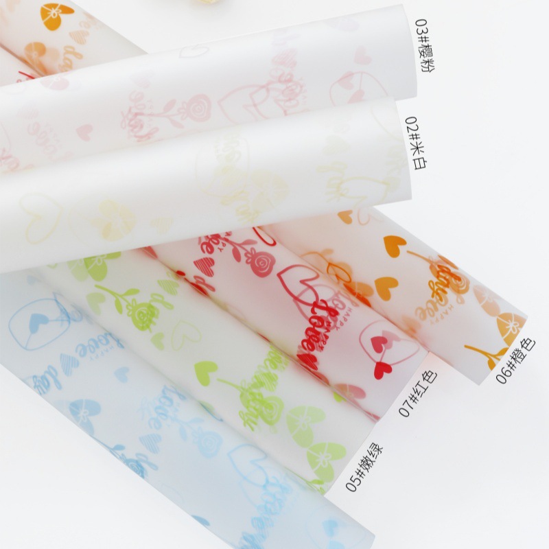 Fábrica de fiestas de flores al por mayor nuevo papel de envoltura de niebla flor flor flor florista paquete de flores caja de regalo