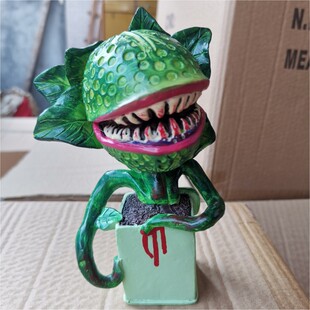 Factory Direct Supply Cross-border Independent Halloween Horror Man-eating Flower Garden Decoration Resin Sculpture Crafts Handmade