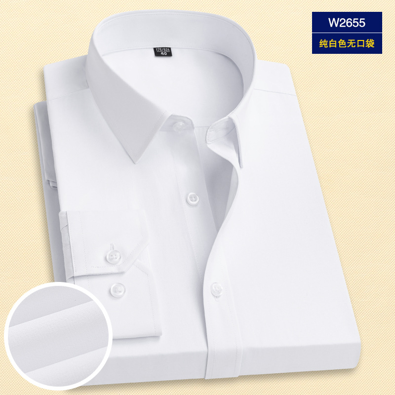 W2655 pure white without pocket