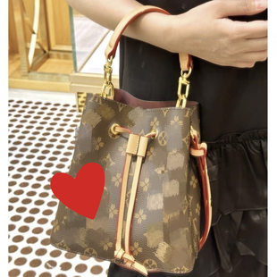 Bucket, one-shoulder bag, handheld shoulder bag, drawstring
