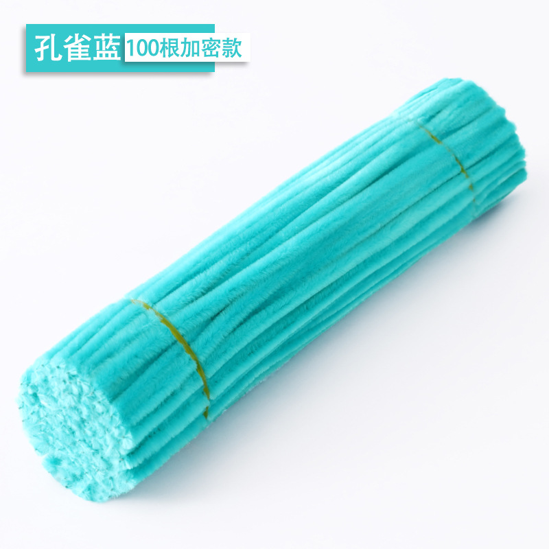 Macarón torsión varilla de cifrado ramo de terciopelo hecho a mano DIY material paquete de juguetes inteligentes fuegos artificiales raíz de pelo colorido