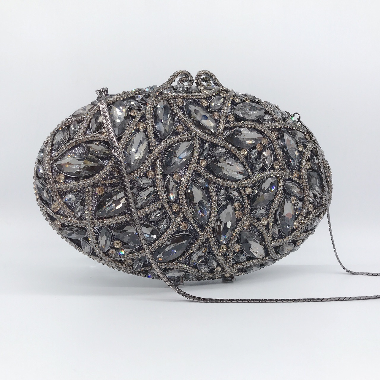 * suministro transfronterizo hueco metal con diamantes bolsas de cena vestidos de banquete de damas bolsas de moda de mano de diamantes