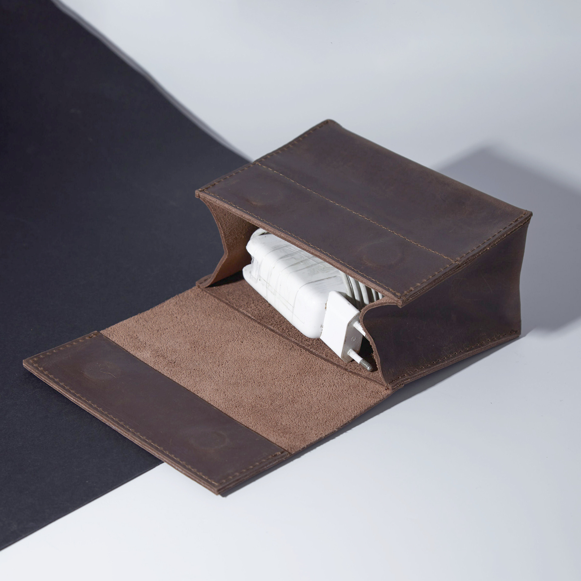 PU皮质适配器保护套数据线遥控器皮套各类数码配件收纳皮套收纳包