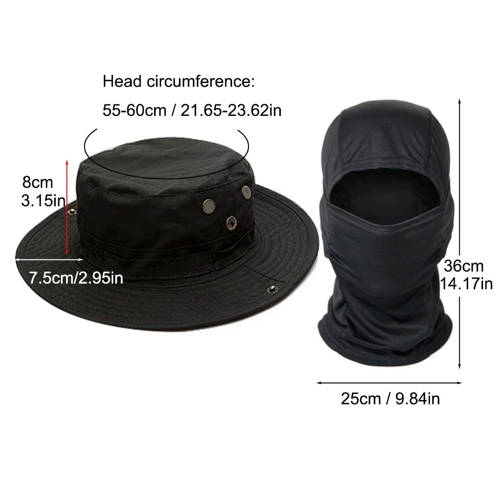 Camouflage mixed tactics set, travel hat