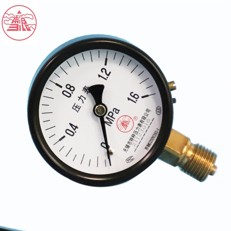 一般压力表Y-75普通真空表不锈钢表雪浪仪器仪表无锡