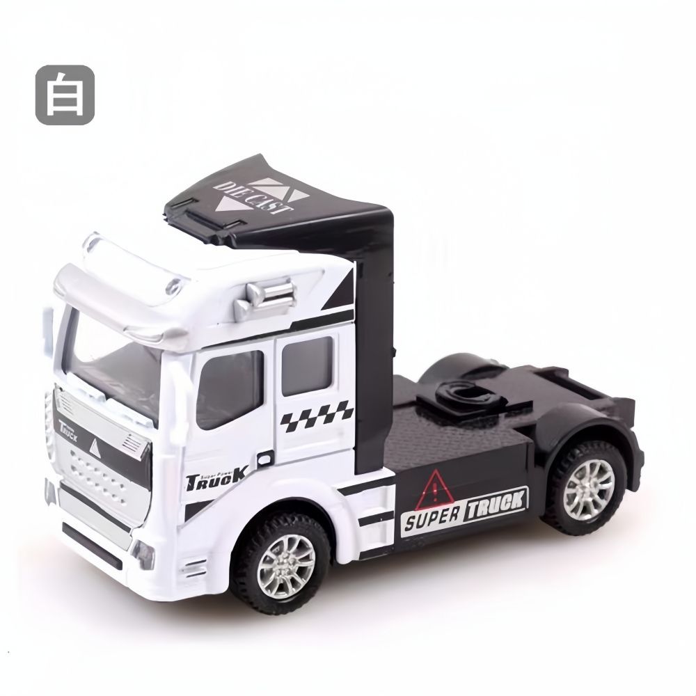 Contenedor de aleación gran camión juguetes para niños niños ingeniería de transporte de tracción gran contenedor semicolgante modelo de coche pequeño