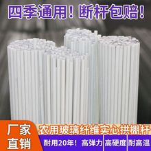 新型小拱棚支架拱杆实心玻璃纤维棒塑料温室养殖农用蔬菜大棚骨架