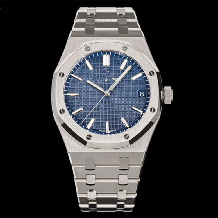 ZF Factory A Home P Royal Oak 15500 reloj mecánico automático impermeable luminoso cinturón de acero para hombre puede ser reemplazado