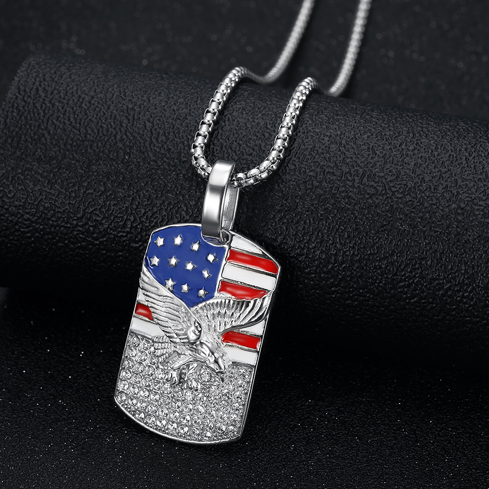 Men's Gender Hip-Hop Animal Titanium Steel Plating Men's Pendant Necklace