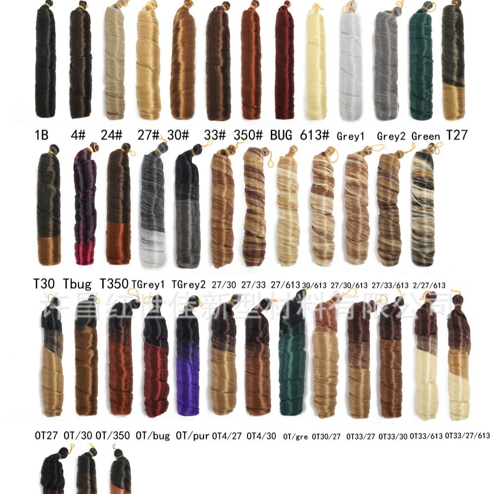 18 pulgadas francés onda floja crochet trenzas cabello africano peluca trenzas al por mayor