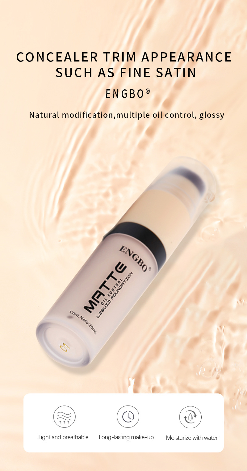 The new matte double-headed foundation is oil-control, brightening, concealing, long-lasting, breathable and comes with a brush undefined