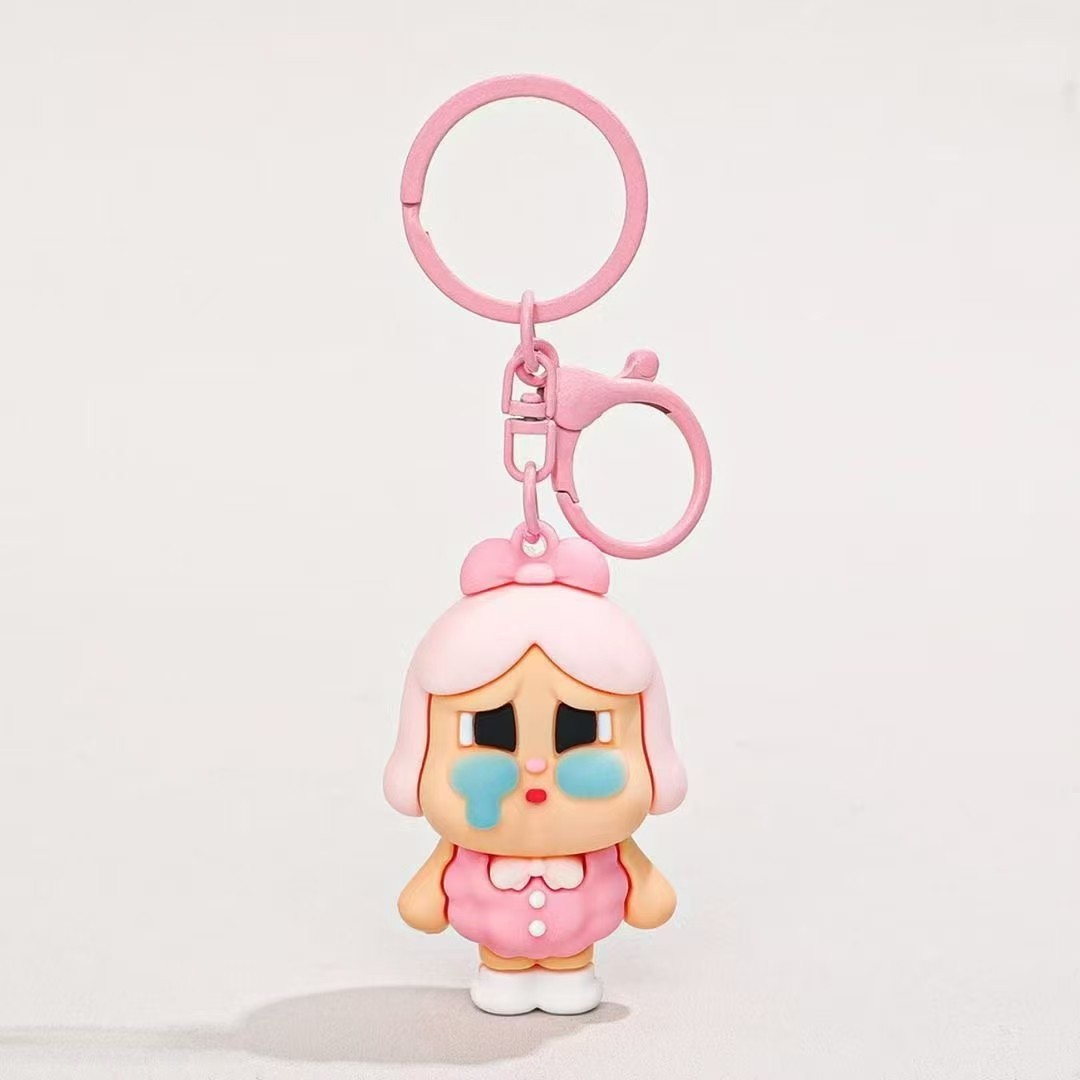 眼泪娃娃钥匙扣可爱软胶卡通公仔时尚礼品包包挂件