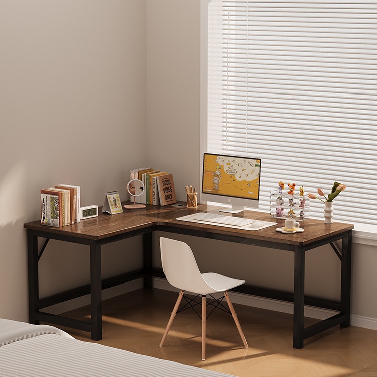 Esquina mesa de computadora mesa de escritorio casera doble escritorio estante de escritorio dormitorio mesa de oficina mesa de juegos