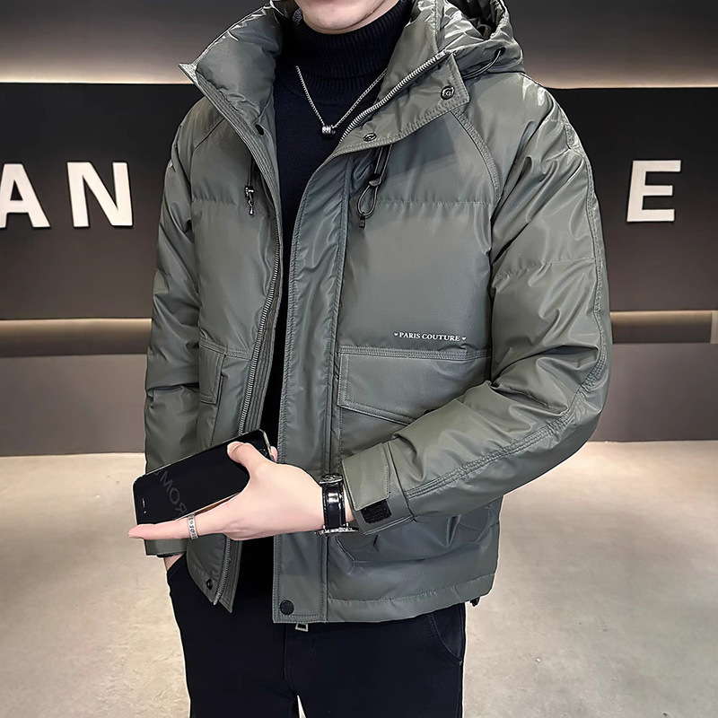 White Duck down Warm and Light down Jacket Men's Winter Outwear Short Trendy Brand Thickeneded Jacket Men's 2025 New Style