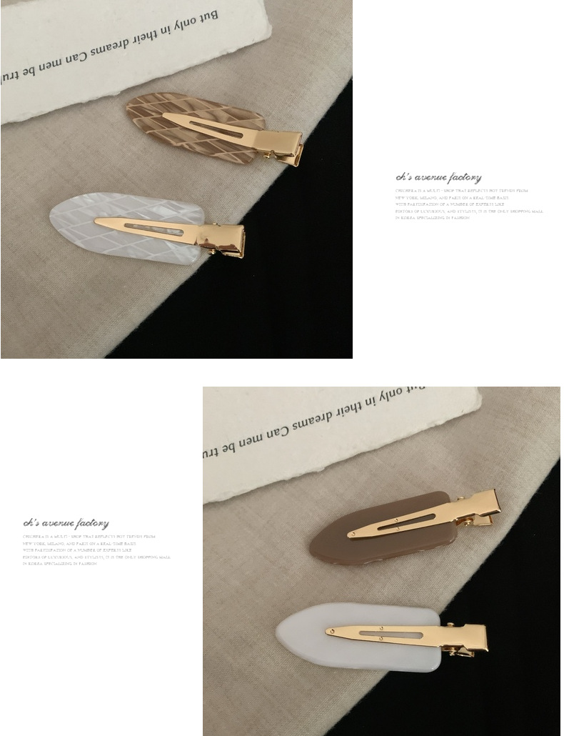 Women's Geometric IG Style Sweet Acetic Acid Sheets Hair Clip display picture 2