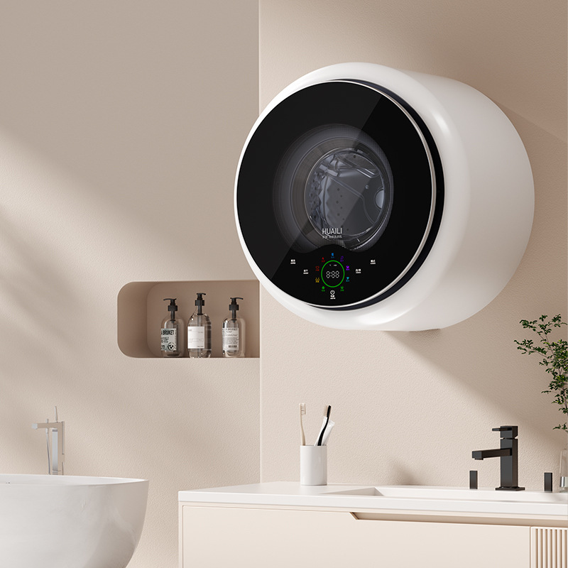 Mini Wall-Mounted Washing Machine for Underwear and Socks, Fully Automatic Single-Tub and Double-Tub