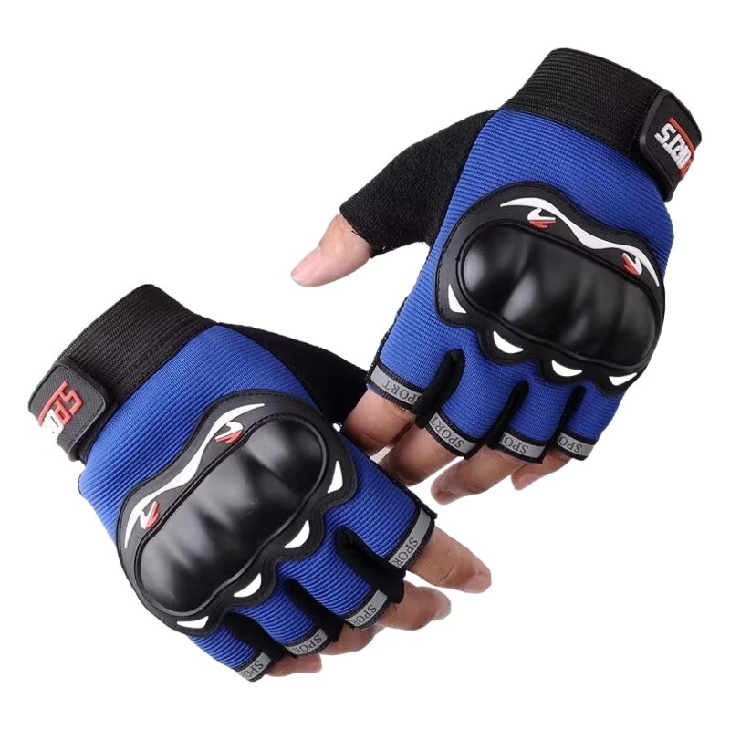 Motorcycle Motorcycle Gloves Men's Half Finger Long Full Finger Riding Hard Shell Hand Guard Anti-fall Anti-slip Summer Off-road Riding