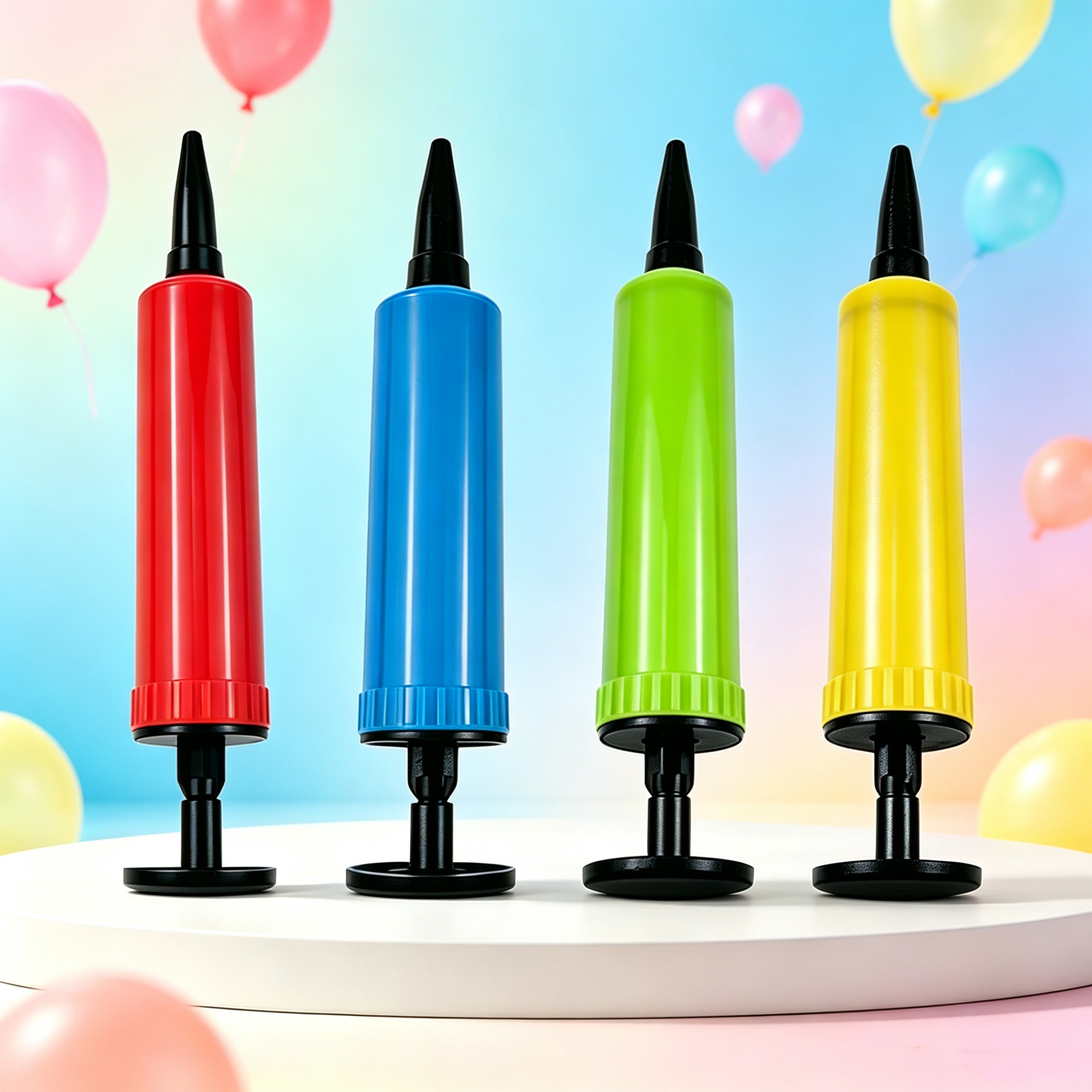 Mini push air pump, balloon pump, inflator, portable mini air pump, pretend play air pump toy.