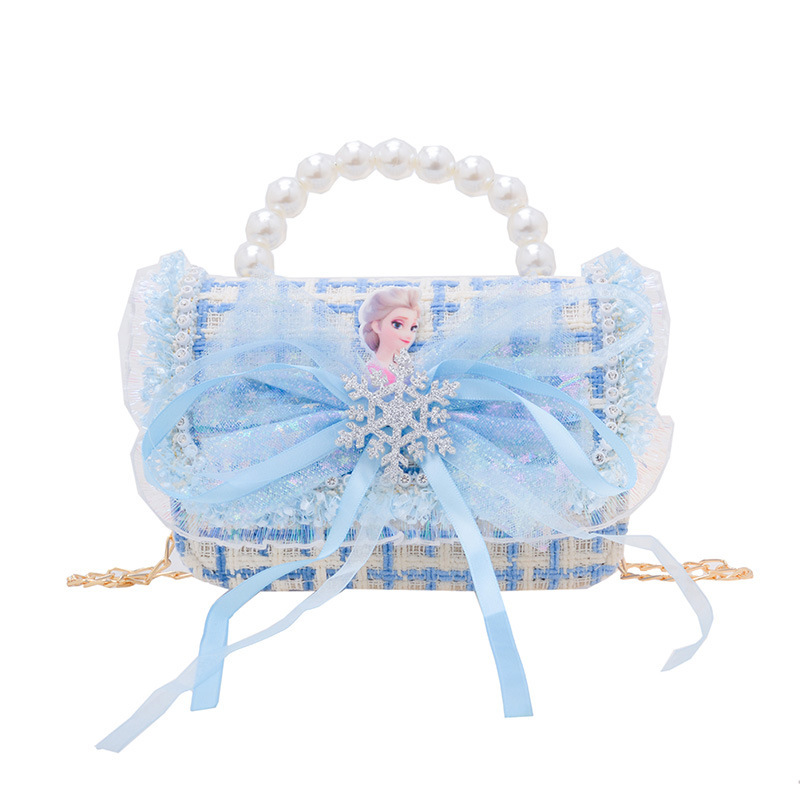 2024 nuevo bolso de moda para niños princesa perla bolso de cambio de mano cadena de chicas bolso de hombro