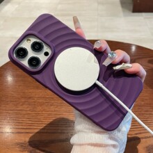 波纹17磁吸壳iPhone16promax适用苹果15手机保护套14手机软壳13