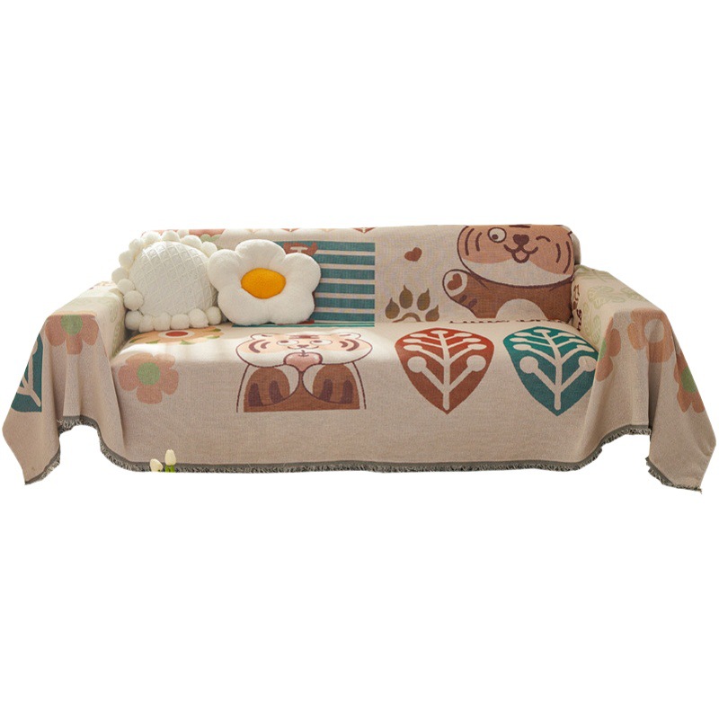 Four Seasons Toalla de sofá universal chenille anti-CAT cero antideslizante cubierta de tela multifuncional sofá ins estilo Toalla de espalda