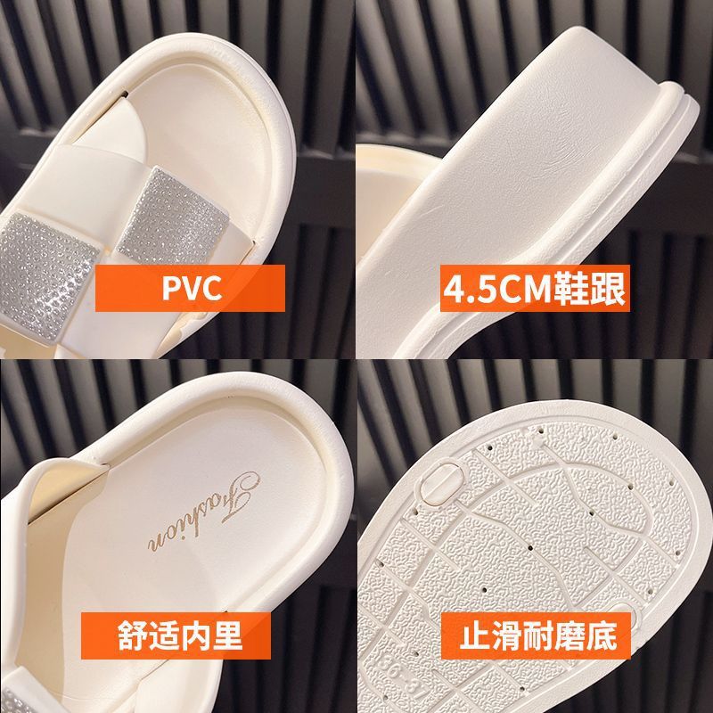 2024 nuevos zapatos de diamantes cuadrados al por mayor aumento de la altura zapatos de mujer estilo Chanel rhinestone Internet celebridad moda todo partido Plataforma zapatillas Casuales