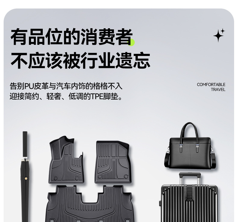 Suitable for Xpeng GX floor mats TPE2026 new model car interior floor mat modification accessories carpet supplies collection