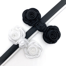 柏熙扣子古风经典手工锦纶玫瑰花服装旗袍盘扣辅料厂钮扣家批发