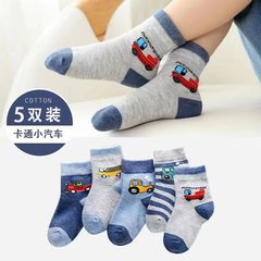 【爆款】儿童袜子男童袜子中筒春秋季宝宝男孩韩版卡通中大童厂家