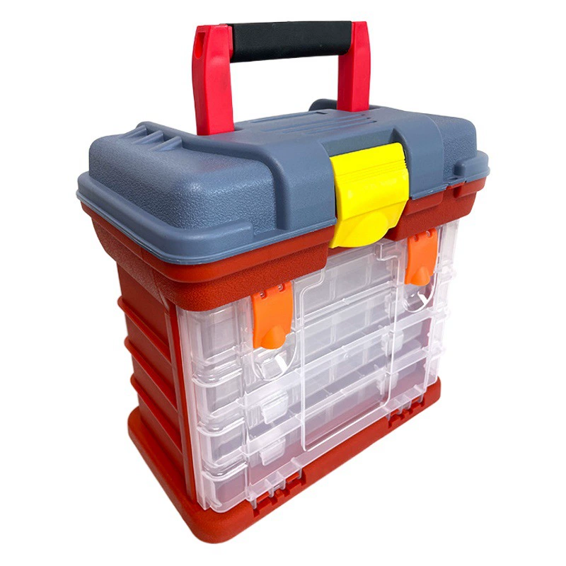 Производитель оптовая пластиковая ручная коробка для инструментов Коробка для винта Коробка для хранения Коробка для аксессуаров Коробка для оборудования Коробка для инструментов