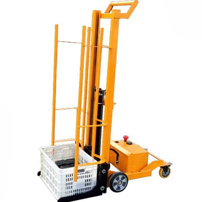 周转箱搬运车 Turnover box carrier 塑料筐叉车周转箱堆高工具车