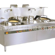 商用不锈钢厨具大功率双头双尾饭店小炒炉爆炒煤气灶餐饮厨房机器