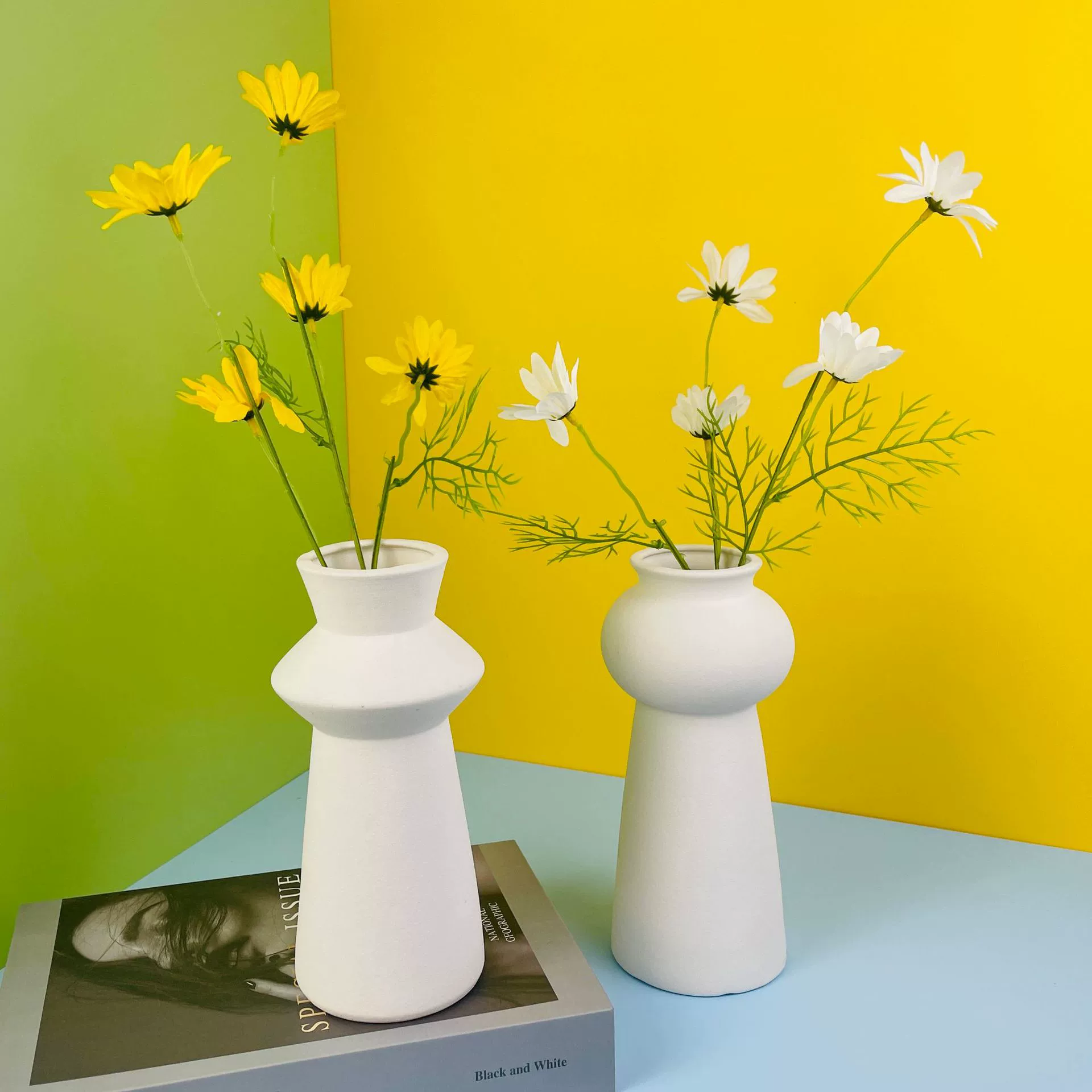 Скандинавская креативная керамическая ваза украшение Маленькая ваза украшение дома сухие цветы украшение комнаты настольная Цветочная композиция