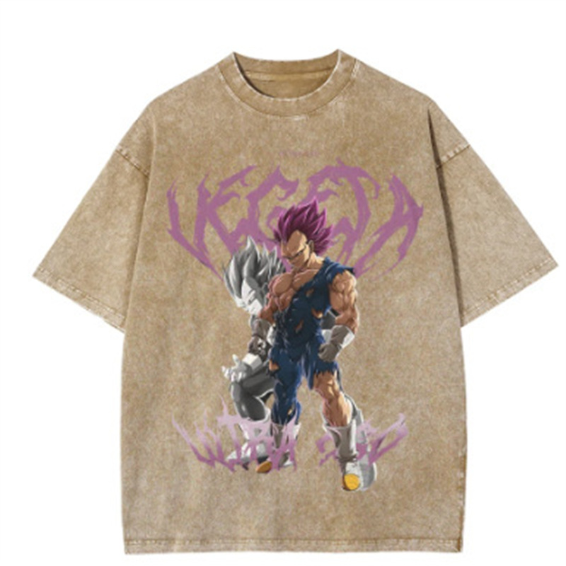 Other Dragon Ball Super Ultra Ego Vegeta T-shirt Washed Brown