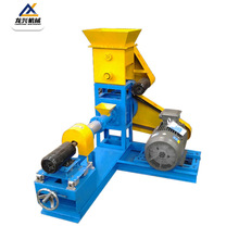 中小型颗粒饲料膨化机 漂浮鱼饲料生产线 膨化鱼虾蟹饲料加工设备