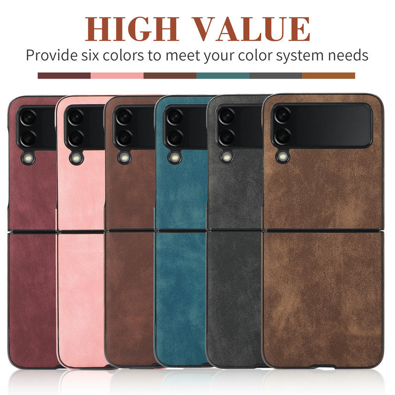 For Samsung ZFlip4 High-end Frosted Pattern Phone Case Zflip5 Folding Protective Case Zflip4 Protective Case