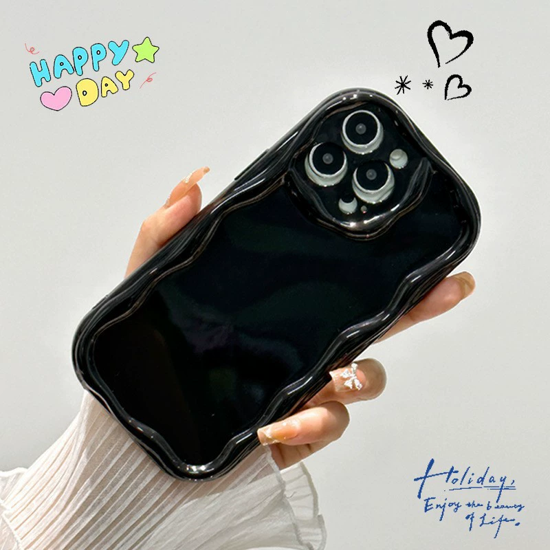 Чехол для iPhone 16, объемный кремовый чехол, совместим с Apple