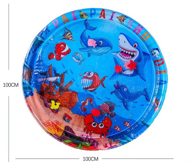 Colchón de agua para gatos, cojín de agua para palmaditas para mascotas, cojín de hielo de inyección de agua inflable para perros grandes, cama de agua para mascotas engrosada y anti-rasguño