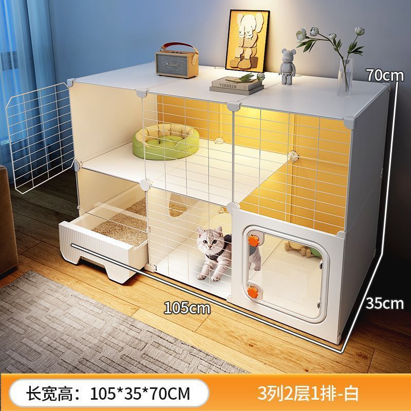 場所を取らない猫籠家庭用室内小戸型猫別荘一室一室一衛猫窩猫トイレ一体|undefined