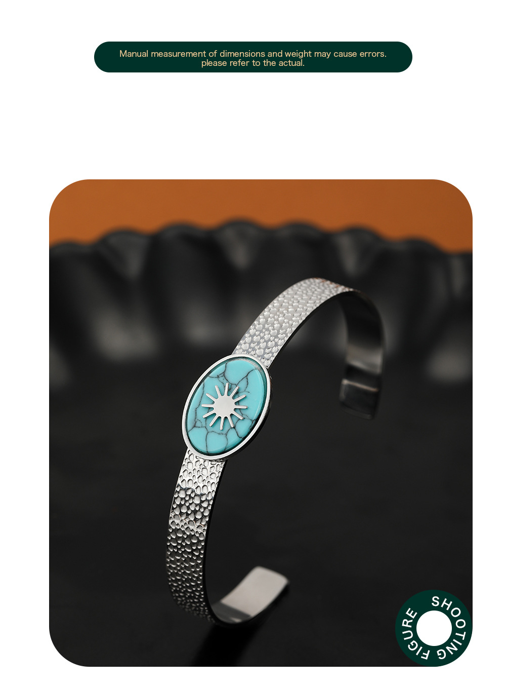 Fashion Sun Oval Stainless Steel Bangle Metal Natural Stone Stainless Steel Bracelets