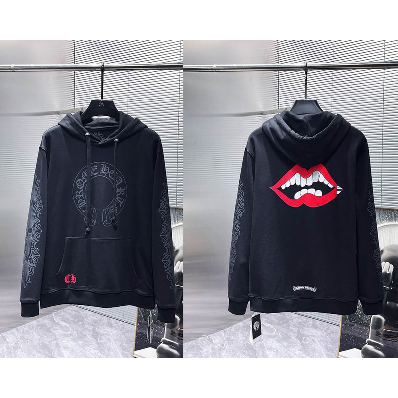 25ss正确版Chrome Hearts 克罗伈十字架连帽卫衣百搭潮流时尚批发|undefined