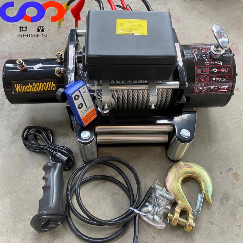 170000磅重型自救绞盘 12V 24V四驱越野车标配