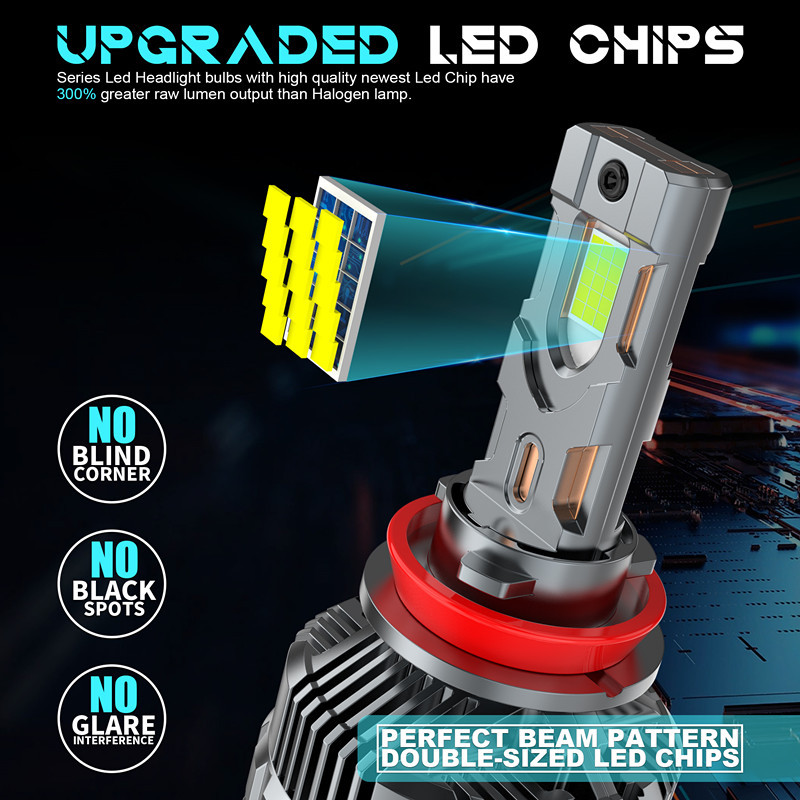 V33S alta potencia 360W alto brillo ajustable potencia láser LED delantero H11